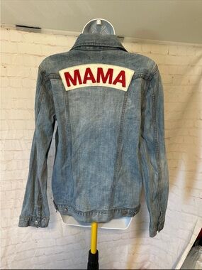 Ingrid & Isabel Mama Jean Jacket Sz M